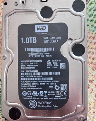 Hard Disk WD WD10EALX_408EA0 1Tb 7200RPM