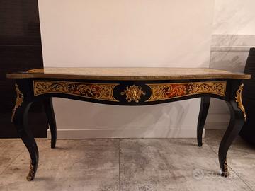 tavolo in stile Boulle vintage