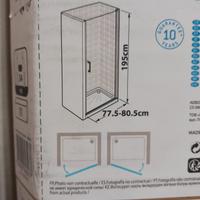 porta bagno  box doccia nuova  