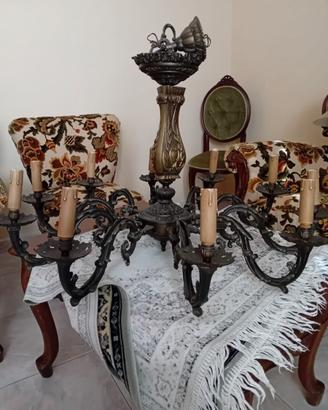 Lampadario Antico Candeliere