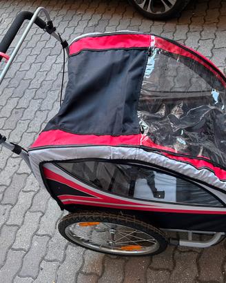 Rimorchio bici per bimbi