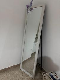 specchio da terra bianco 48x158 cm