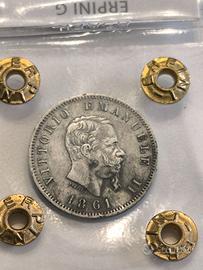 V.E.II - 1 lira 1861 (F)