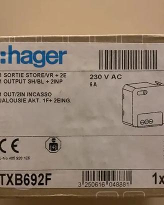 Modulo attuatore KNX incasso Hager TXB692F