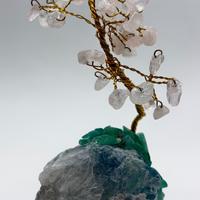 Alberello Fortuna Fluorite Quarzo Rosa