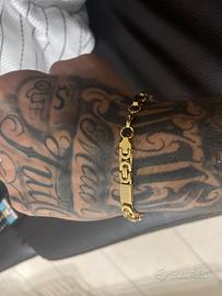 Bracciale Uomo Greca Oro 12mm Stile Versace