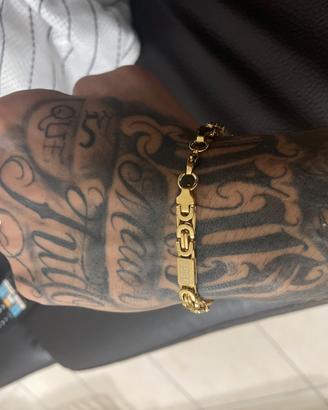 Bracciale Uomo Greca Oro 12mm Stile Versace