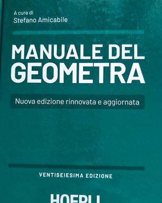 MANUALE DEL GEOMETRA (ultima edizione 2026)
