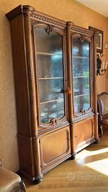 Armadio-fuciliera 2 ante a vetrina vetro a gocce