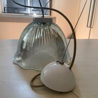 Lampadario soffitto sospeso filo vetro vintage
