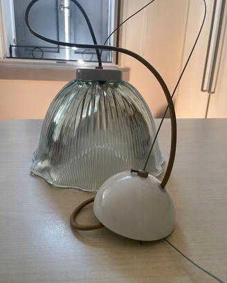 Lampadario soffitto sospeso filo vetro vintage