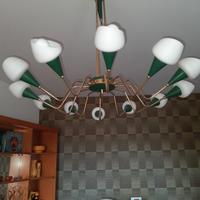 lampada soffitto Stilnovo anni 60, 12 luci