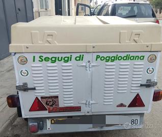 rimorchio  per trasporto cani 