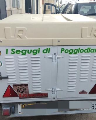 rimorchio  per trasporto cani 