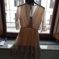 vestito donna beige 