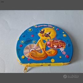 porta cd tweety titti kinder looney tunes