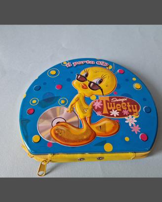 porta cd tweety titti kinder looney tunes