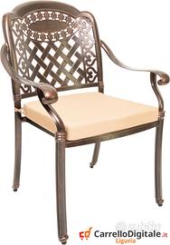 Sedia giardino alluminio pressofuso modello Madrid