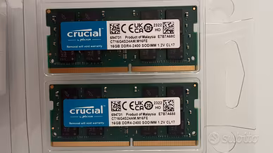 RAM Crucial 32GB Kit (2x16GB) DDR4-2400 SODIMM