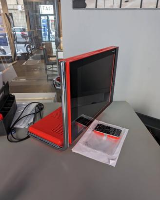 NUOVE Brionvega Alpha TV design rosso/arancione