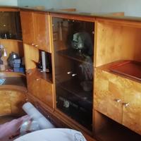 Camera da pranzo in radica di pioppo 