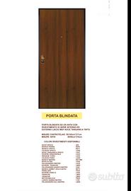 PORTE BLINDATE SU MISURE CON INSTALLAZIONE INCLUSA