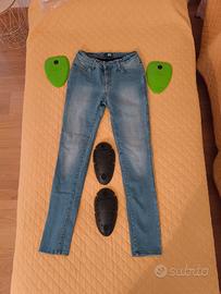 Jeans moto con protezioni 