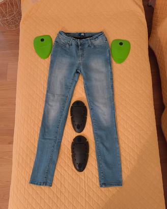 Jeans moto con protezioni 