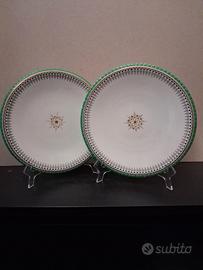 Coppia piatti inglesi decorati vintage