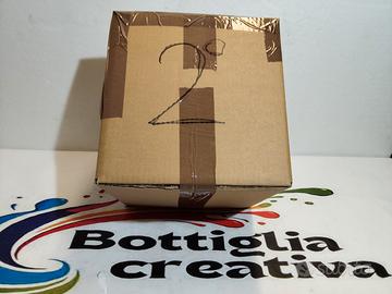 BOX N 2 CON 4 BOTTIGLIE VUOTE DI GIN DALLE FOTO 