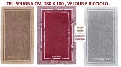 Teli spugna mare BORBONESE 3 modelli CM. 180 X 100