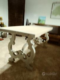 Tavolo in rovere sbiancato 