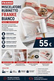 Miscelatore  rubinetto Franke bianco per lavello-N