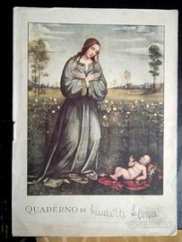 Quaderno scolastico Francesco Francia anni 60 