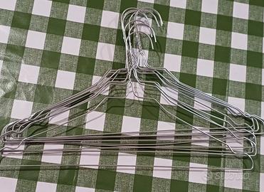 stampelle grucce metalliche 10 pezzi