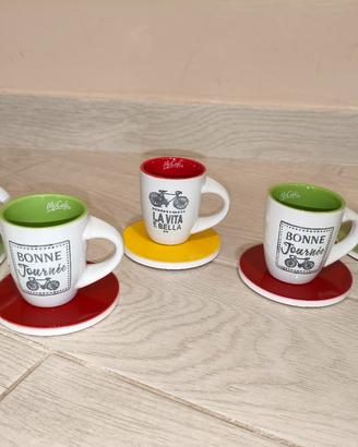 Set 5 tazzine multicolore McCafé