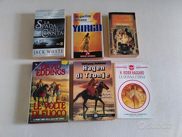 Sei romanzi genere fantasy, saga, celtico