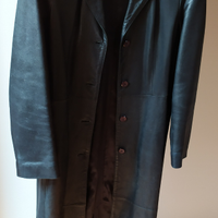 Cappotto lungo in pelle