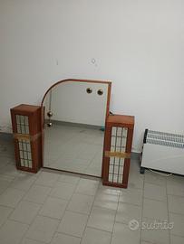Specchiera bagno in legno 