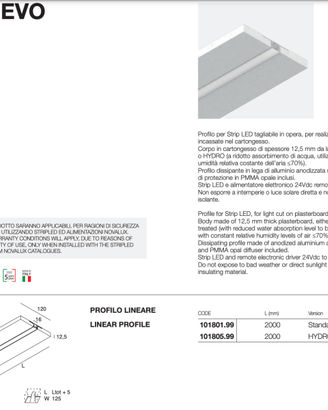 Profilo Cartongesso Novalux Cartoon Light L-16 EVO