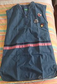 Vestito jeans bambina