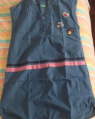 Vestito jeans bambina