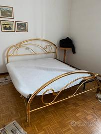 Letto matrimoniale ottone