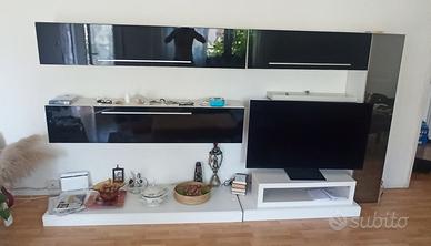 Parete da soggiorno moderno componibile