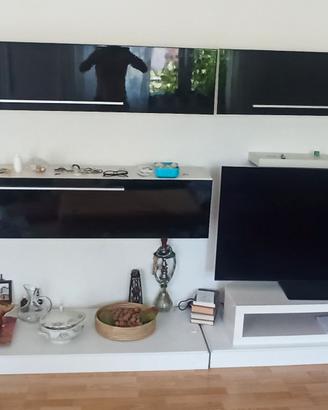 Parete da soggiorno moderno componibile