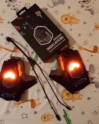 Guanti con luci ricaricabili Led per bike/sport