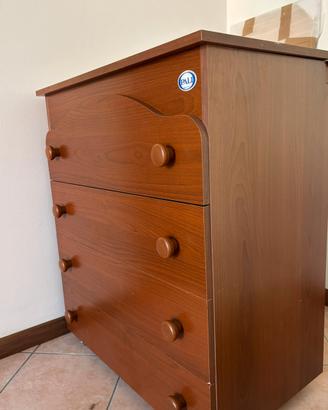 Fasciatoio con cassettiera in legno