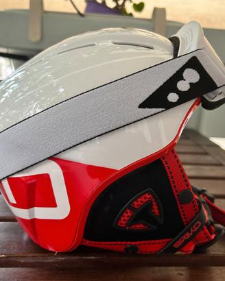 Casco sci Briko bambino con occhiali