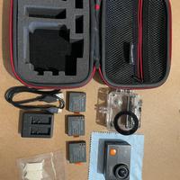 Apeman action camera 4k + custodia e kit