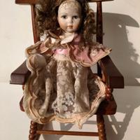 Bambola in Porcellana Bisquit Fatta a Mano Venez